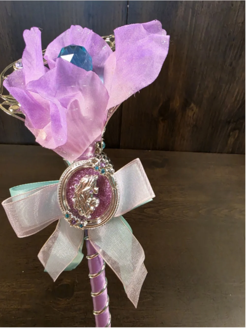 SET Disney Princess The Little Mermaid Costume Cosplay Wand Tiara Halloween